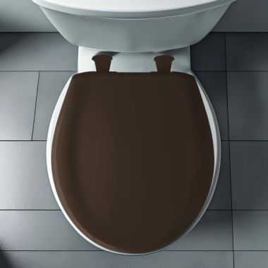 Click here to see Bemis 200SLOWT-248 Bemis Classic Colors EasyClean Round Toilet Seat with Cover, WhisperClose, StayTite Fastening, Plastic, Espresso Brown - 200SLOWT-248