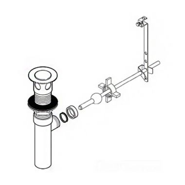 Click here to see Delta RP38958 Peerless Chrome Pop-Up Drain Assembly - RP38958