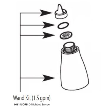 Click here to see Moen 161145ORB Moen Spray Wand Kit for Bar/Prep Faucet, Oil Rubbed Bronze - 161145ORB