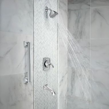 Click here to see Moen T2693EP Moen Voss Posi-Temp Tub/Shower Faucet, 1.75 GPM, 1-Function, Single Lever Handle, M-PACT, Eco-Performance, Chrome - T2693EP