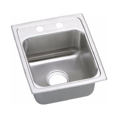 Click here to see Elkay LRADQ1517402 Elkay LRADQ1517402 Gourmet (Lustertone) Stainless Steel Single Bowl Top Mount Sink with Quick-Clip