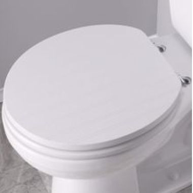 Click here to see Jones Stephens C3B4R400CH Jones Stephens C3B4R400CH White - Chrome Hinge Round Wood Toilet Seat
