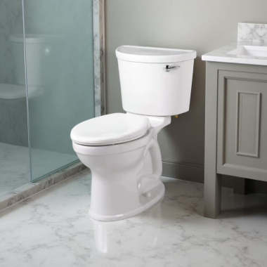 Click here to see American Standard 211BA.105.020 American Standard Champion PRO Two-Piece Toilet w/ Right-Hand Trip Lever, Less Seat, Right Height, 1.28 GPF, White - 211BA.105.020