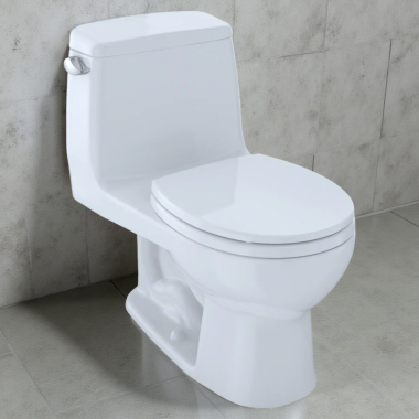 Click here to see Toto MS853113S#01 TOTO UltraMax One-Piece Toilet with SoftClose Seat, Round, 1.6 GPF, Cotton White - MS853113S#01