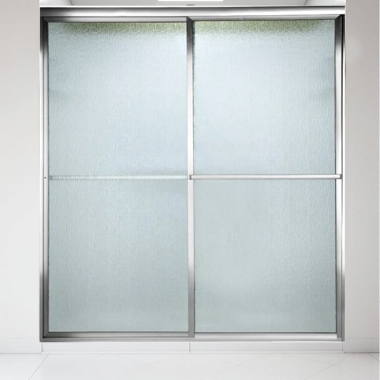 Click here to see American Standard AM00730.422.213 American Standard Prestige Silver Framed By-Pass Bath Door - AM00.730422.213