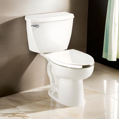 Click here to see American Standard 2467.016.020 American Standard Cadet Two-Piece Pressure-Assisted Toilet, Less Seat, Elongated, Chair Height, 1.6 GPF, White -  2467.016.020 