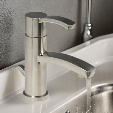 Click here to see American Standard 7430.101.295 American Standard Berwick One-Lever Handle Lavatory Faucet with Metal Speed Connect Pop-Up Drain, 1.5 GPM, Satin Nickel - 7430.101.295