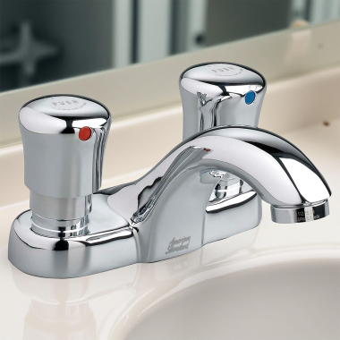 Click here to see American Standard 1340.227.002 American Standard 1340.227.002 Polished Chrome Centerset Metering Faucet