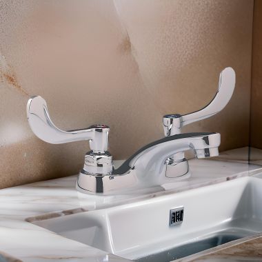 Click here to see American Standard 5500.170.002 American Standard Monterrey Two Handle Bathroom Faucet with Spout, 1.5 GPM, Chrome - 5500.170.002