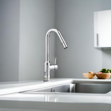 Click here to see American Standard 4332.310.002 American Standard Pekoe Single Handle Pull-Down Kitchen Faucet, Hi-Flow Spout, 2.2 GPM, Chrome - 4332.310.002