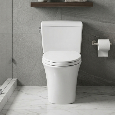 Click here to see Toto CT484CEFG#01 TOTO Maris Universal Height Elongated Skirted Toilet Bowl with CeFiONtect, Cotton White - CT484CEFG#01