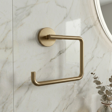 Click here to see Delta 759460-CZ Delta Trinsic Wall Mounted Towel Ring, Champagne Bronze - 759460-CZ