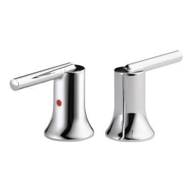 Click here to see Delta H259 Delta Trinsic Chrome Metal Lever Handle Set for 3558-PD-DST Two-Handle Widespread Pull-Down Bathroom Faucet, ADA - H259