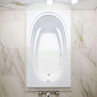 Click here to see Aquatic 5772621V-WH Aquatic Bath 5772621-WH Alydar II Acrylic Whirlpool Tub - White