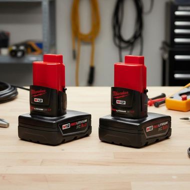 Click here to see Milwaukee 48-11-2412 Milwaukee M12 REDLITHIUM XC Battery, 2-Pack, 12V, 3.0 Ah - 48-11-2412 
