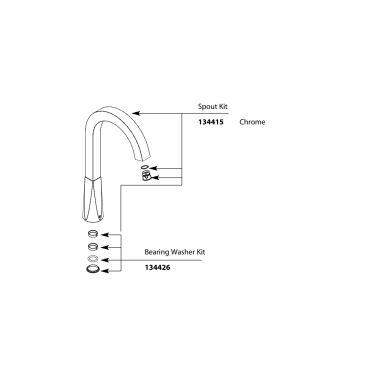 Click here to see Moen 134415 Moen 134415 Spout Kit