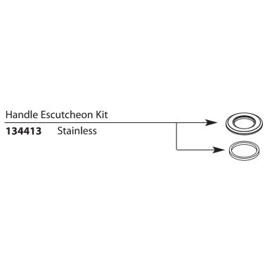 Click here to see Moen 134413SL Moen 134413SL Handle Escutcheon