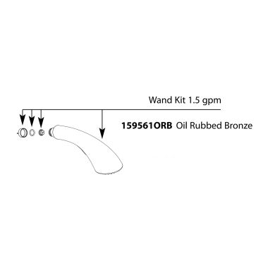 Click here to see Moen 159561ORB Moen 159561ORB Moen Wand Kit - Oil Rubbed Bronze