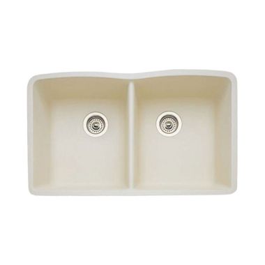 Click here to see Blanco 440186 Blanco 440186 Diamond Biscuit Equal Double Bowl Undermount Sink