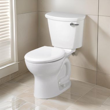 Click here to see American Standard 215DA.004.020 American Standard Cadet PRO Two-Piece Toilet, Less Seat, Round, Standard Height, 1.6 GPF, White - 215DA.004.020