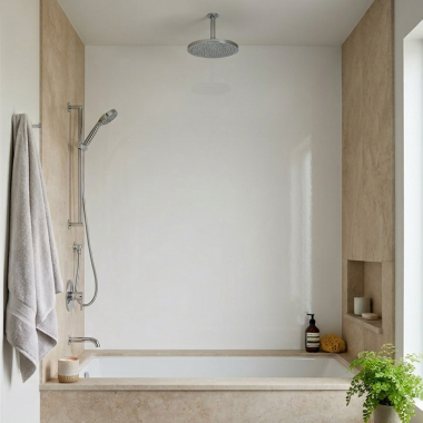 Click here to see Swanstone SS0367201.010 Swanstone SS-3672-1-010 Bathtub/Shower White Wall Panel