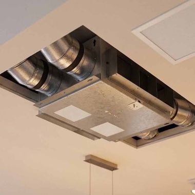 Click here to see Broan HLB6 Broan-NuTone 600 CFM In-line Blower for Premier Hoods, Galvanized Steel - HLB6