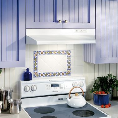 Click here to see Broan 403001 Broan-NuTone 30-inch Under Cabinet Hood with 220 CFM in White - 403001