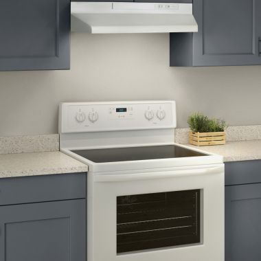 Click here to see Broan 433011 Broan-NuTone 30-inch Under Cabinet Hood with 220 CFM in White - 433011