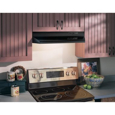 Click here to see Broan 423023 Broan-NuTone 190 CFM Under Cabinet Hood, Black - 423023