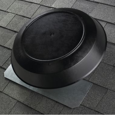 Click here to see Broan 356BK Broan-NuTone Powered 40 X 40 foot Ventilator Fan for Attic and Garage, 1600 CFM, Black Dome - 356BK