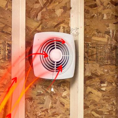 Click here to see Broan 509S Broan-NuTone Through-The-Wall Ventilation Fan with On/Off Switch, 200 CFM, 8.5 Sones - 509S