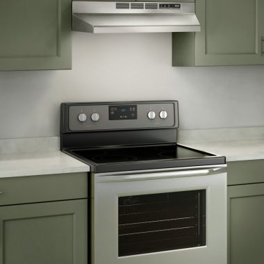 Click here to see Broan 412404 Broan-NuTone 24-Inch Under-Cabinet Range Hood, Stainless Steel, Non-Ducted - 412404