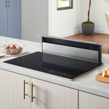 Click here to see Broan 273003 Broan-NuTone Elite 30-Inch Downdraft Range Hood, 600 CFM, Stainless Steel Cover - 273003