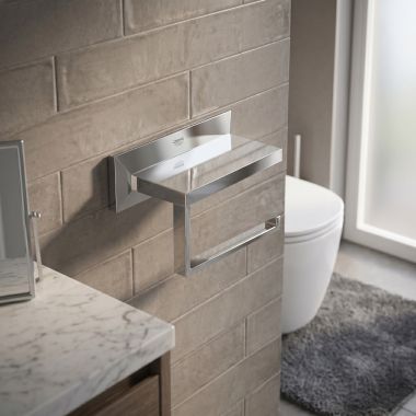 Click here to see Grohe 40499000 Grohe 40499000 Allure Brilliant Toilet Paper Holder - Starlight Chrome