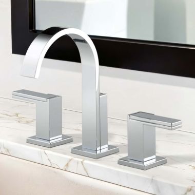 Click here to see BRIZO 65380LF-PCLHP Brizo Siderna Two-Handle Widespread Bathroom Faucet with Metal Pop-Up, 1.5 GPM, Less Handles, Polished Chrome - 65380LF-PCLHP