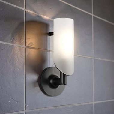 Click here to see Brizo 697075-BL Brizo Odin Single-Light Bathroom Sconce, Matte Black - 697075-BL