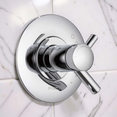 Click here to see BRIZO T60075-PC Brizo Odin TempAssure Thermostatic Two-Handle Valve Trim, Polished Chrome - T60075-PC