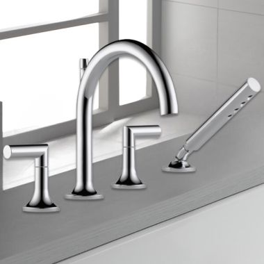 Click here to see Brizo T67475-PC Brizo T67475-PC Odin Roman Tub Trim with Handshower