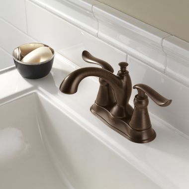 Click here to see Delta 2594-RBTP-DST Delta Linden Venetian Bronze Lavatory Faucet for 4