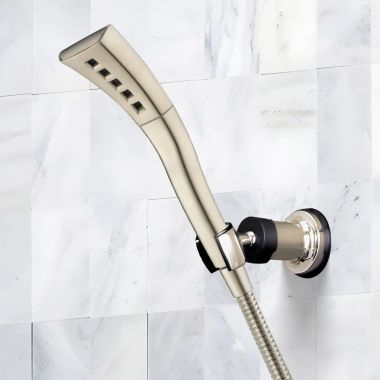 Click here to see Delta 59421-SS-PK Delta Universal Showering H2OKinetic Single-Setting Hand Shower, 1.75 GPM, Stainless - 59421-SS-PK