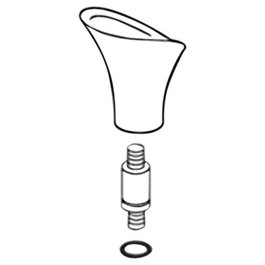 Click here to see Delta RP61277PT Delta RP61277PT Addison Finial for Roman Tub - Aged Pewter