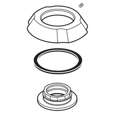 Click here to see Delta RP61289PT Delta RP61289PT Addison Flange Assembly for Widespread - Aged Pewter