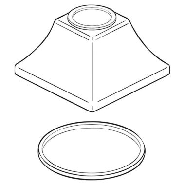 Click here to see Delta RP53412PT Delta RP53412PT Dryden Series Hand Shower Base and Gasket Assembly