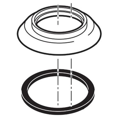 Click here to see Delta RP51349PT Delta Lahara Aged Pewter Handle Escutcheon for 3538 Two-Handle Widespread Bathroom Faucet - RP51349PT