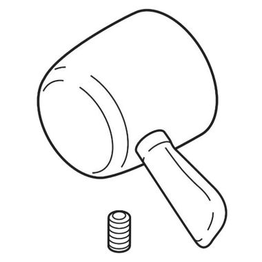 Click here to see Delta RP51304PT Delta Lahara Aged Pewter Metal Lever Handle Kit for 14 Series Valve, ADA - RP51304PT