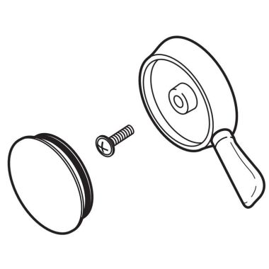 Click here to see Delta RP51309PT Delta Lahara Aged Pewter Temperature Knob, Cover and Screw for 17T Series Valve - RP51309PT