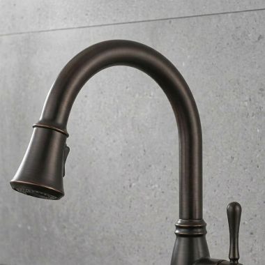 Click here to see Delta RP72679RB Delta Kitchen Spout Assembly with Magnet for Cassidy 9197-DST Single-Handle Pull-Down Kitchen Faucet, Venetian Bronze - RP72679RB