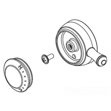 Click here to see Delta RP72571RB Delta Cassidy Venetian Bronze Temperature Knob, Cover, and Set Screw for T17T097 Valve Only Trim - RP72571RB