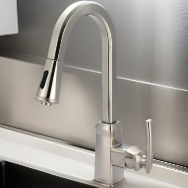 Click here to see Pioneer 2GB250-BN Pioneer Gibraltar Single Handle Pull-Down Kitchen Faucet, Brushed Nickel - 2GB250-BN