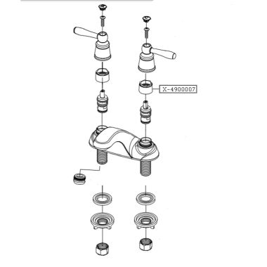 Click here to see Pioneer X-4900007 Pioneer X-4900007 Bonnet Nut Replacement for Del Mar Faucet